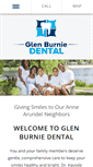 Mobile Screenshot of glenburniedental.com